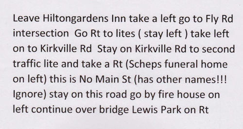 Friday nite cruise directions