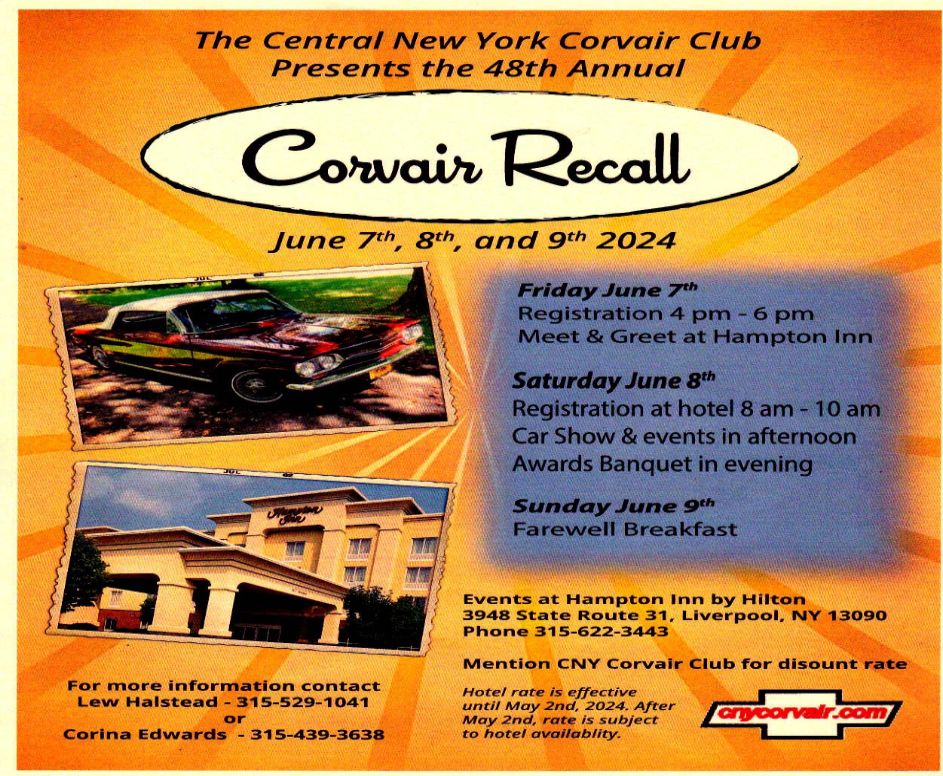 CNYCC Recall 2024 poster