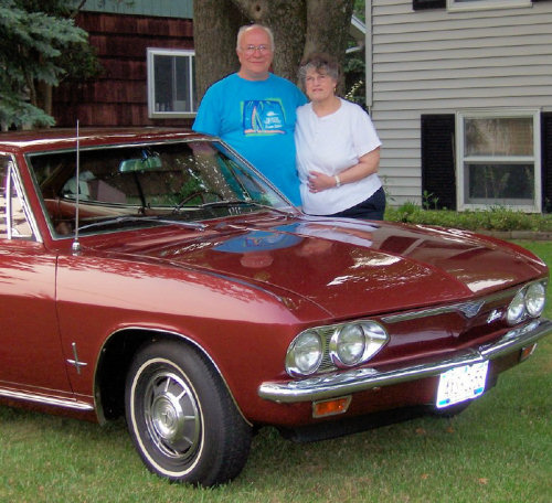 Dave and Barb with the 1966 Monza