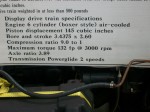 Specs for the Club's display engine.