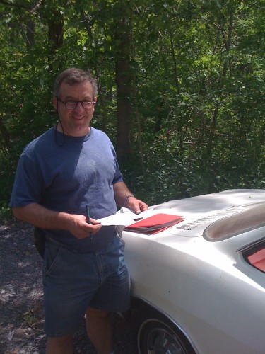 Bruce making the sale.