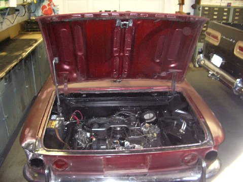 Engines are back in the coupe and Rampy. Want to do a little body work on the coupe.