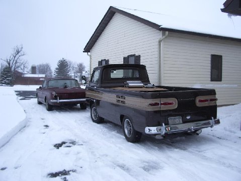 today was "shuffle vehicles day" , snow or not!