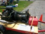The club engine on display.